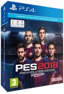 Диск Pro Evolution Soccer 2018 (Б/У) [PS4] Legendary Edition