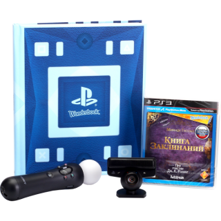 Диск PS Move: Starter Pack (Камера PS Eye + Контроллер движений PS Move + игра Wonderbook: Книга заклинаний) (Б/У)