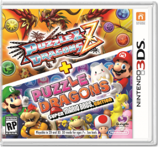 Диск Puzzle & Dragons Z + Puzzle & Dragons Super Mario Bros. Edition (Б/У) [3DS]