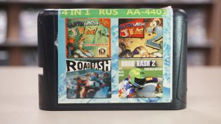 Диск Игрa 16bit Сборник (4в1) Earthworm Jim, Earthworm Jim 2, Road Rash, Road Rash 2