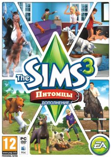 Диск THE SIMS 3: Питомцы (Дополнение) [PC,DVD-BOX]
