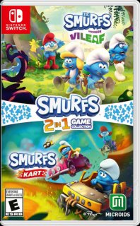 Диск Smurfs 2 in 1 Game Collection: Mission Vileaf & Smurfs Kart (US) [NSwitch]