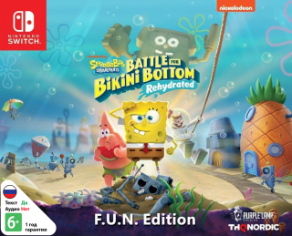 Диск SpongeBob SquarePants: Battle For Bikini Bottom - Rehydrated - F.U.N. Edition [NSwitch]