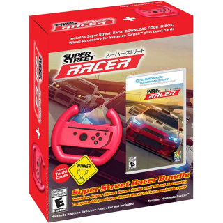 Диск Super Street: Racer Bundle (код загрузки) + держатель Joy-Con в виде руля [NSwitch]
