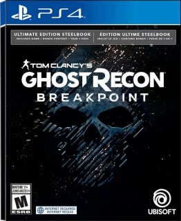 Диск Tom Clancy’s Ghost Recon Breakpoint - Steelbook Ultimate Edition (US) (без плёнки) [PS4]