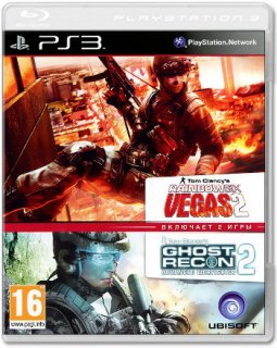 Диск Tom Clancy's Rainbow Six Vegas 2 & Tom Clancy's Ghost Recon: Advanced Warfighter 2 (Double Pack) [PS3]