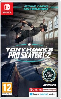 Диск Tony Hawk's Pro Skater 1 + 2 (Б/У) [NSwitch]