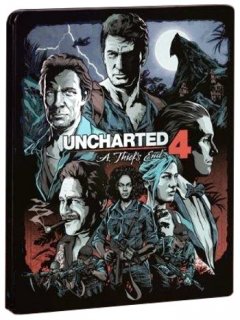 Диск Uncharted 4: Путь вора (A Thief's End) + Steelbook (Б/У) [PS4]