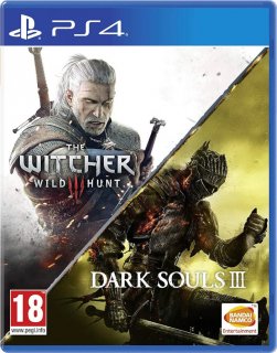 Диск Witcher 3: Wild Hunt & Dark Souls 3 [PS4]
