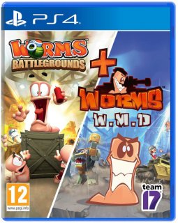 Диск Worms Battlegrounds & Worms W.M.D. - Double Pack [PS4]