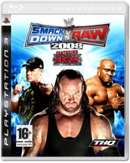 Диск WWE SmackDown! vs. Raw 2008 (Б/У) (не оригинальная полиграфия) [PS3]