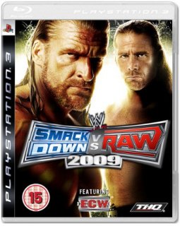 Диск WWE SmackDown vs. RAW 2009 (Б/У) (не оригинальная упаковка) [PS3]