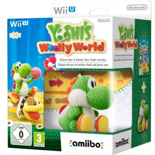 Диск Yoshi's Woolly World + фигурка Amiibo вязаный Yoshi [Wii U]