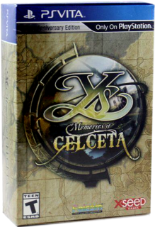 Диск Ys: Memories of Celceta - Anniversary Edition [PS Vita]