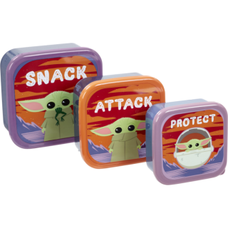 Диск Набор контейнеров для хранения продуктов Funko: Mandalorian: The Child (Snack, Attack, Protect)
