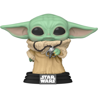 Диск Фигурка Funko POP! Bobble: NYCC Exc: Star Wars: Mandalorian: The Child with Pendant Neckla #398