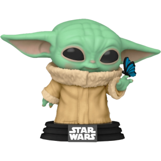 Диск Фигурка Funko POP! Bobble: Star Wars: Mandalorian: Grogu (with Butterfly) #468