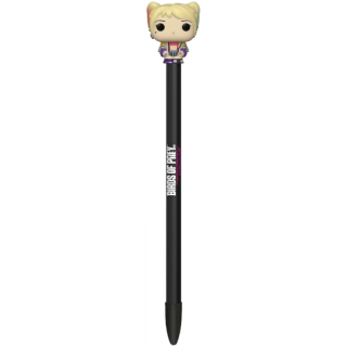 Диск Ручка шариковая Funko POP! Pen Toppers: Birds of Prey: Harley Quinn (Caution)