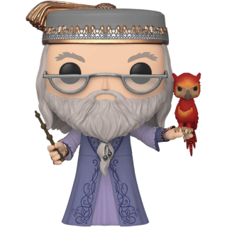 Диск Фигурка Funko POP! Vinyl: Harry Potter: 10 Albus Dumbledore with Fawkes #110 (25,5 см.)