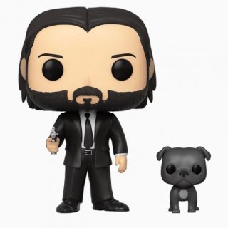 Диск Фигурка Funko POP! Vinyl: John Wick: John (Black Suit) with Dog #580