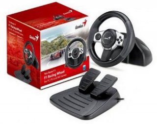 Диск Руль с педалями Genius Trio Racer F1