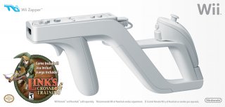 Диск Игровой контроллер Wii Zapper + игра Link's Crossbow Training