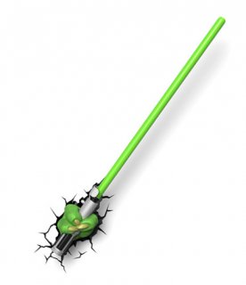 Диск Декоративный LED светильник 3D-Light-FX (3D Star Wars - Yoda Lightsaber)