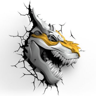 Диск Декоративный LED светильник 3D-Light-FX (3D Transformers Grimlock)