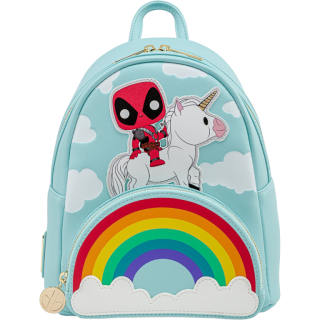 Диск Рюкзак Loungefly POP Marvel Deadpool Unicorn Rainbow