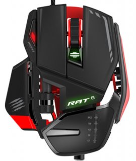 Диск Игровая мышь Mad Catz RAT 6 Gaming Mouse - Black/Red проводная лазерная