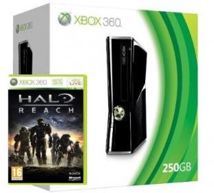 Диск Xbox 360 Slim 250 Gb + игра 'Halo Reach'