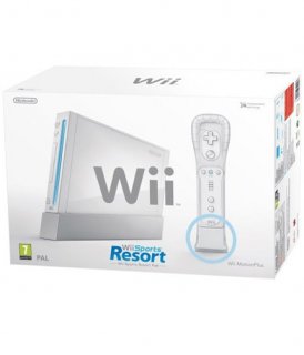 Диск Nintendo Wii /белый/ + Wii Sports Resort (17 игр) + Wii MotionPlus