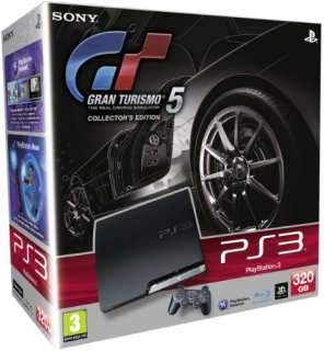 Диск Sony PlayStation 3 Slim 320 Gb + Gran Turismo 5