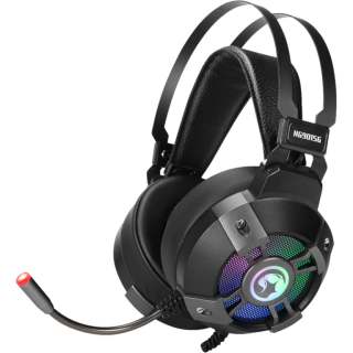 Диск Игровая проводная гарнитура Marvo HG9015G USB Gaming Headset 7.1 с подсветкой RGB