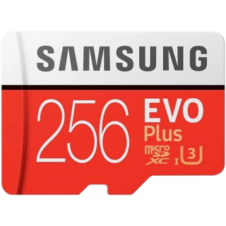 Диск Карта памяти MicroSD 256GB Samsung Class 10 Evo Plus U3 (R/W 100/90 MB/s) + SD адаптер