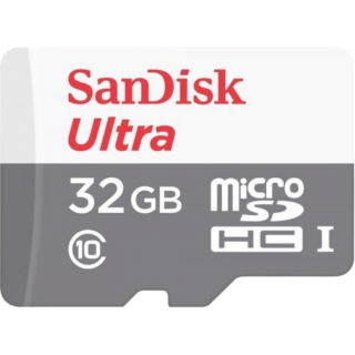 Диск Карта памяти MicroSD 32GB SanDisk Class 10 Ultra Light UHS-I (100 Mb/s) + SD адаптер