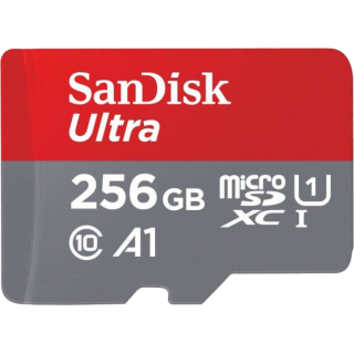 Диск Карта памяти MicroSDXC 256GB SanDisk Class 10 Ultra Android UHS-I A1 (120 Mb/s) + SD адаптер