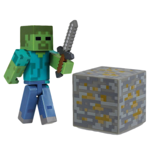 Диск Фигурка Minecraft Overworld Zombie