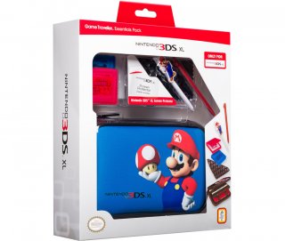 Диск Набор для Nintendo 3DS XL / New 3DS / New 3DS XL (Марио +  гриб / синий)