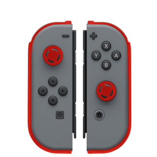 Диск Защитные чехлы для Nintendo Switch Joy-Con Armor Guards 2 Pack + накладки на стики, red
