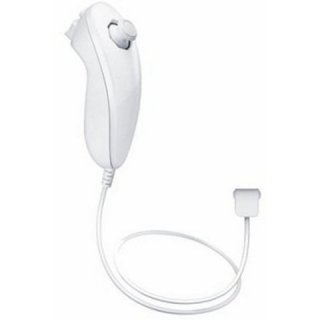 Диск Nintendo Wii U Nunchuk Controller (белый) (RVL-004) (Б/У)