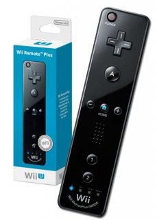 Диск Nintendo Wii U Remote Plus + чехол, черный (Б/У)