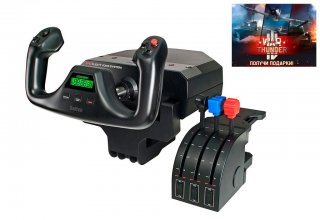 Диск PC контроллер игровой Logitech G Saitek Pro Flight Yoke System + подарок от War Thunder