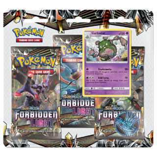 Диск Pokémon Sun & Moon «Forbidden Light». Набор «3 бустера + Промо-карта Garbodor + Монета»