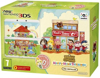 Диск New Nintendo 3DS (белая) + игра Animal Crossing: Happy Home Designer