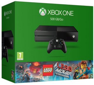 Диск Microsoft Xbox One 500Gb (5C7-00181) + игра Lego Movie Videogame (без Кинекта) (РОСТЕСТ)