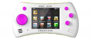 Диск PGP AIO Creative 2,8'' Touch + 100 игр 32 bit (MGS11-H) белый/розовый/желтый