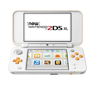 Диск New Nintendo 2DS XL (белый + оранжевый) 