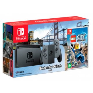 Диск Nintendo Switch (серый) + LEGO City Undercover