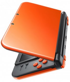 Диск New Nintendo 3DS XL (оранжево-чёрный) (Б/У)